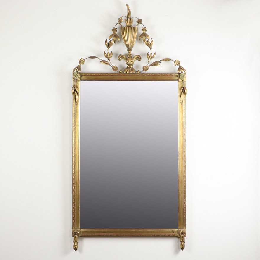 Adams Style Giltwood Wall Mirror, Early to Mid-20th Century