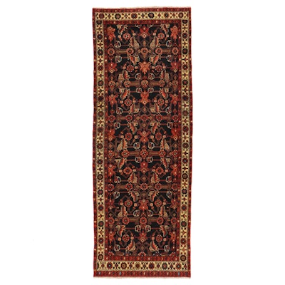 3'7 x 10'3 Hand-Knotted Persian Veramin Long Rug