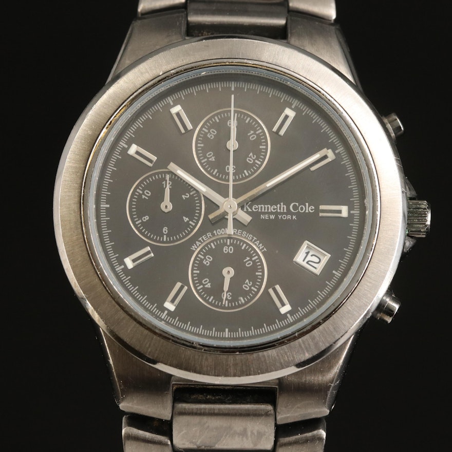Kenneth Cole Gray Chronograph Wristwatch