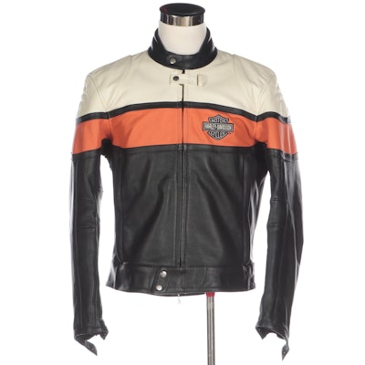 Men's Harley-Davidson Tricolor Leather Moto Jacket