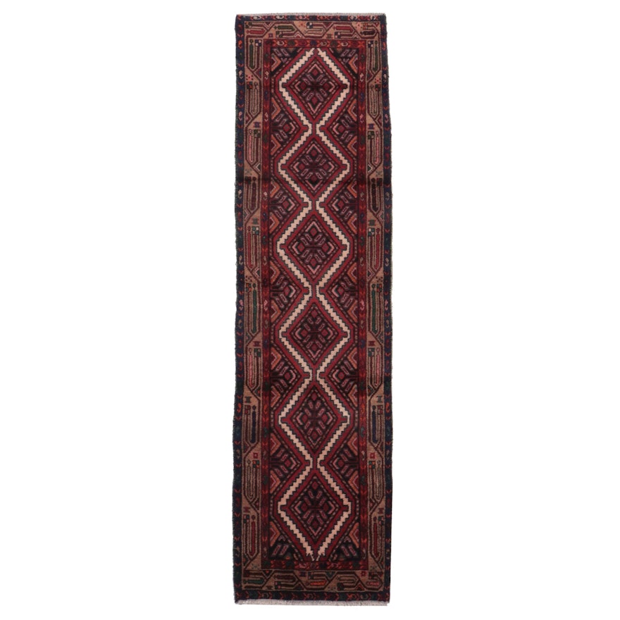 2'6 x 9'9 Hand-Knotted Persian Chenar Carpet Runner
