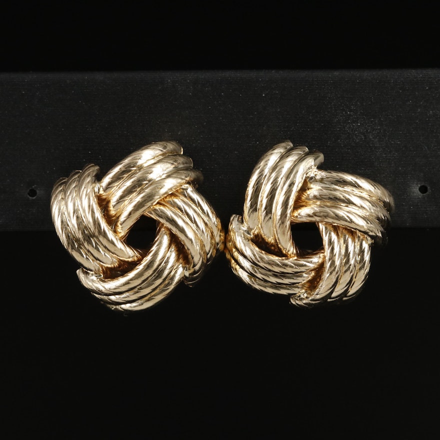 14K Pinwheel Earrings