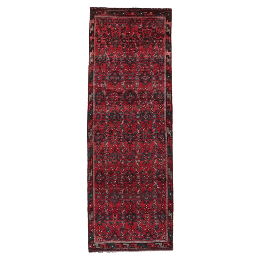 3'2 x 9'6 Hand-Knotted Persian Hamadan Long Rug