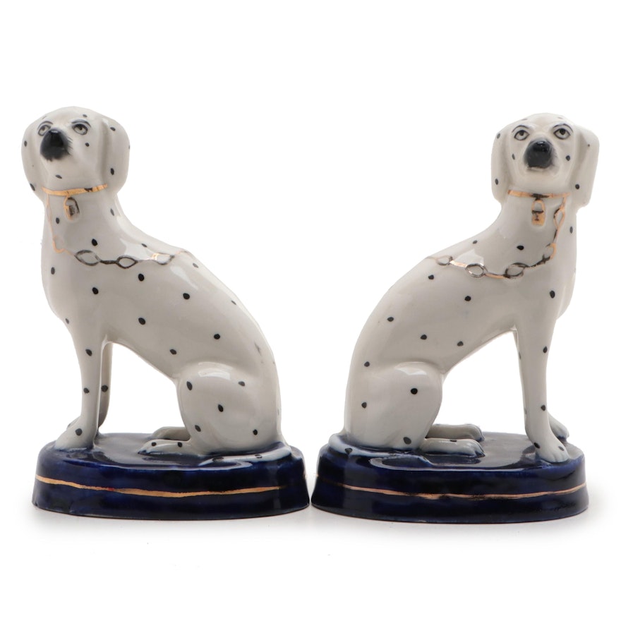 Staffordshire Style Ceramic Dalmatian Figurines