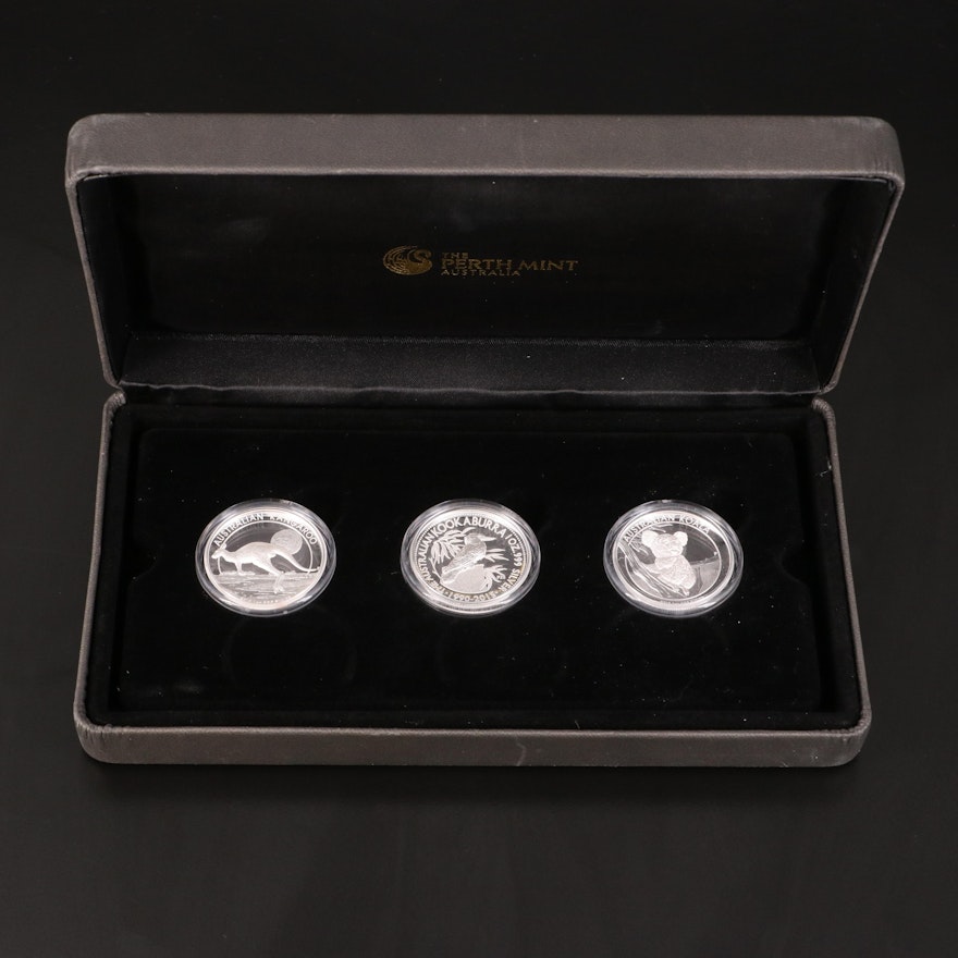 2015 Australian Silver High Relief Three Coin Proof Set