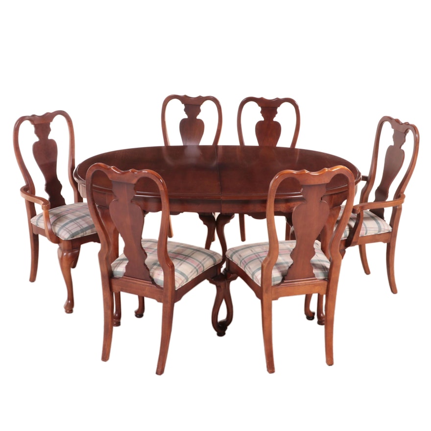 Queen Anne Style Maple Dining Set