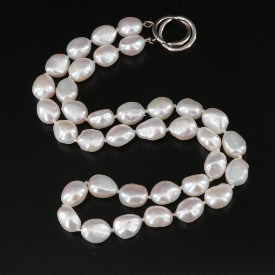 Paloma Picasso for Tiffany & Co. Baroque Pearl Necklace with Sterling Clasp