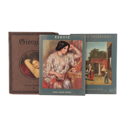 Renoir, Giorgione, and Dutch Interiors Books of Offset Lithographs