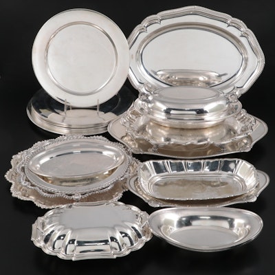 American and English Silver Plate Serveware and Other Dinnerware