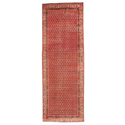 3'1 x 8'9 Hand-Knotted Persian Seraband Mir-I-Boteh Long Rug
