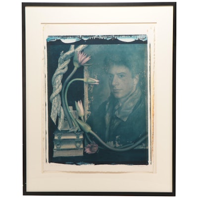 Anna Tomczak Polaroid Transfer Print "Lotus with Portrait"
