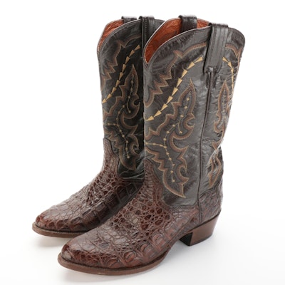 Men's Dan Post Caiman and Leather Western Boots