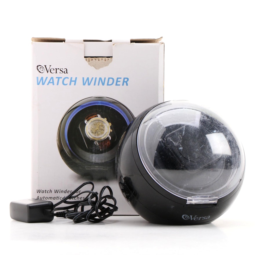 Versa Adjustable Single Watch Winder With Box