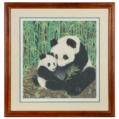 Melinda Brit Offset Lithograph "Giant Panda"