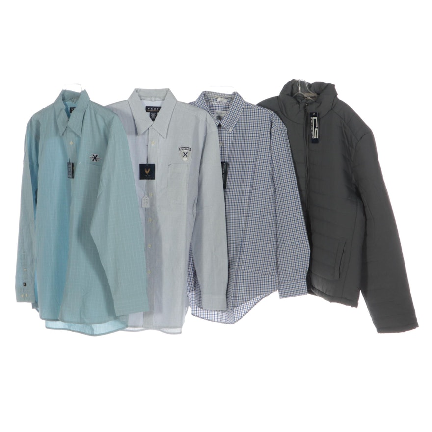 Men's Xavier University Button-Ups, Check Button-Down, and Zip-Front Jacket
