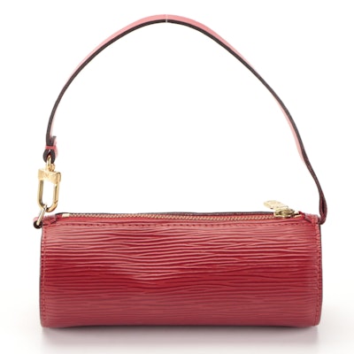 Louis Vuitton Soufflot Pouch in Red Epi Leather