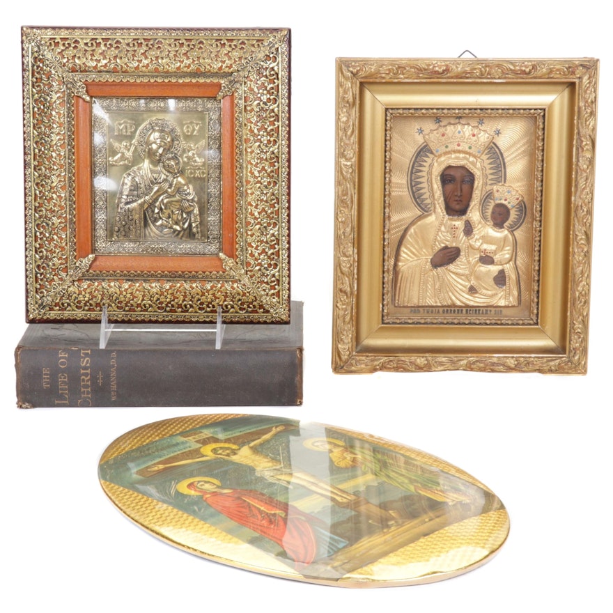 The Life of Christ By Rev. William Hanna. D.D. L.L. D., Framed Icons, and More