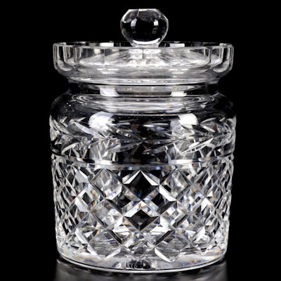 Waterford Crystal "Glandore"  Biscuit Barrel, Late 20th Century