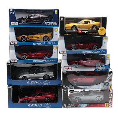 Mattel Hot Wheels Ferrari "612 Scaglietti" and Other Diecast Cars