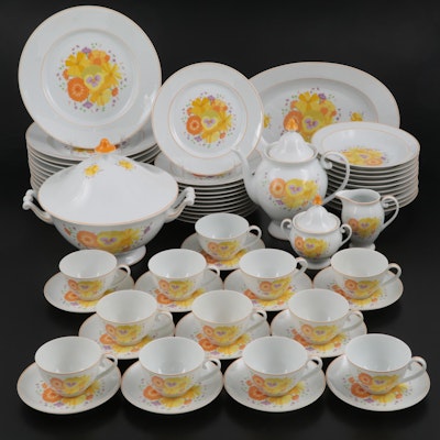Denby "Golden Afternoon" Porcelain Dinnerware, Late 20th Century