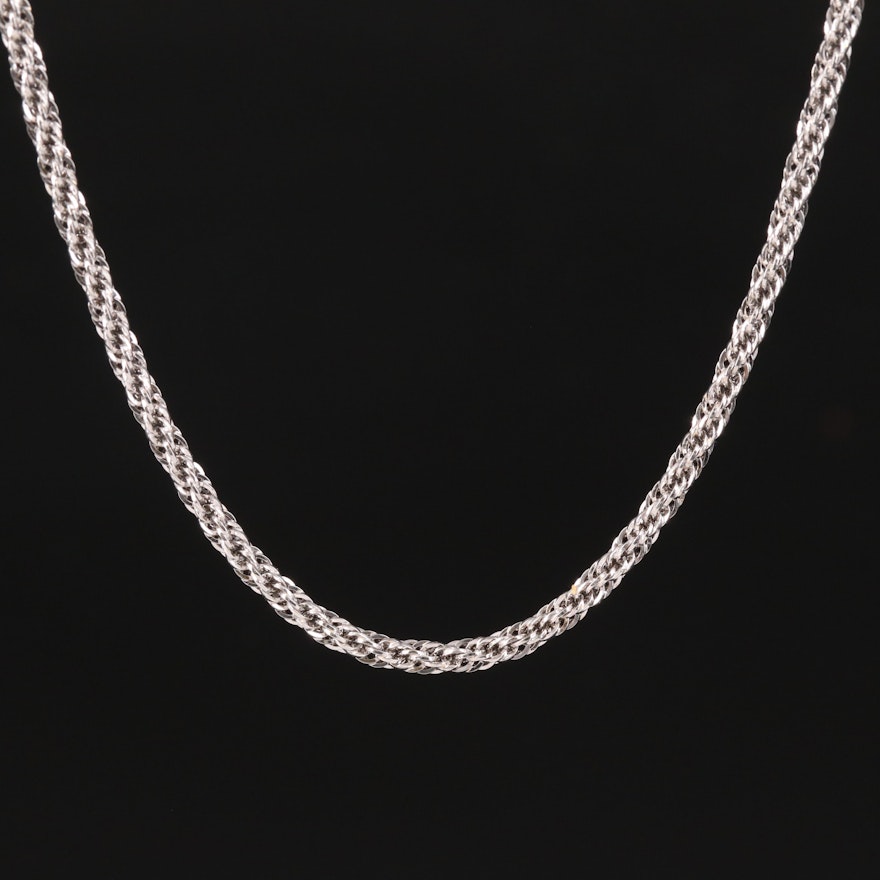 10K Double Singapore Chain Necklace