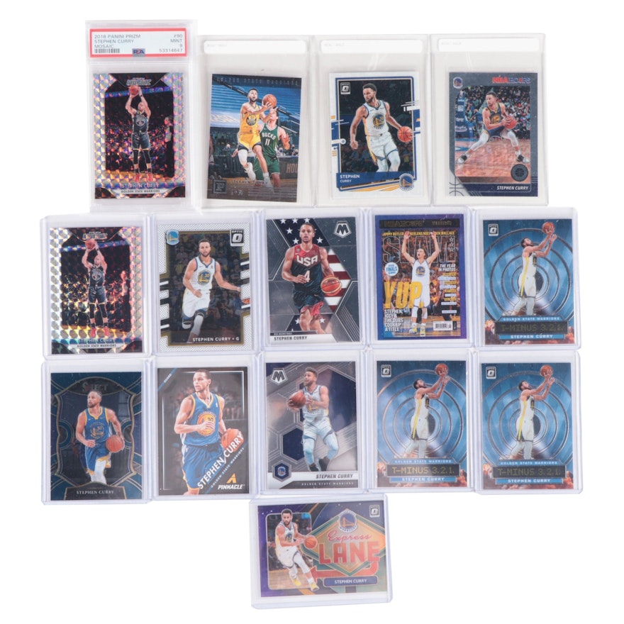 Steph Curry Golden State Warriors Panini Graded, Ungraded Basketball Cards