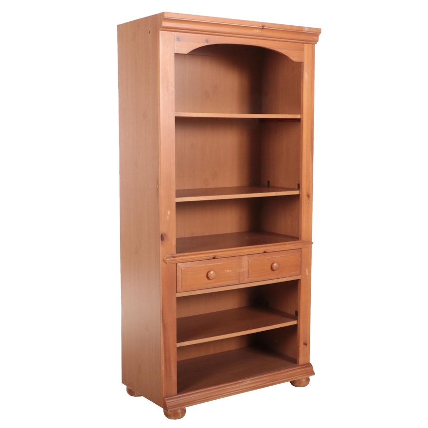 Broyhill Pine and Laminate Bookcase, Late 20th Century