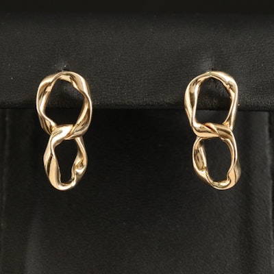 14K Chain Earrings