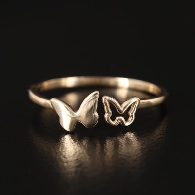14K Butterfly Duo Ring