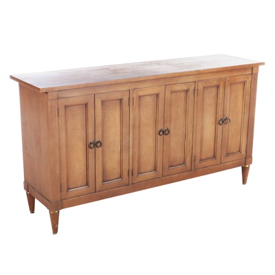 French Provincial Style Fruitwood-Stained Buffet, Mid to Late 20th Century