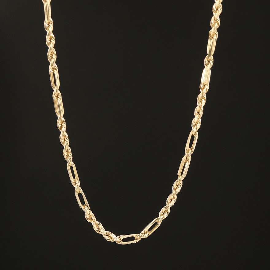 14K Figarope Chain Necklace