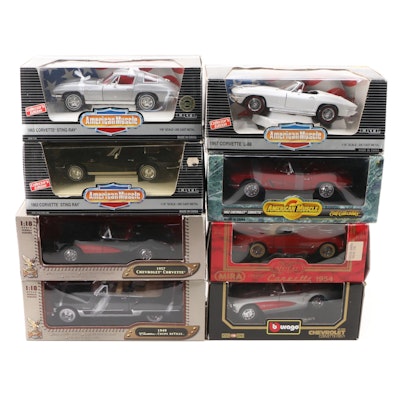 Ertl "1963 Corvette Sting Ray" and Other Diecast Model Cars