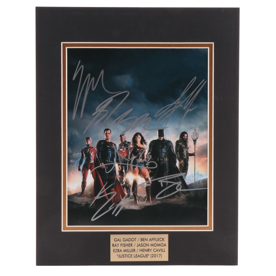 "Justice League" Signed Giclée in Mat Frame