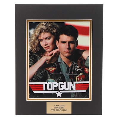 Tom Cruise Signed "Top Gun" Giclée in Mat Frame