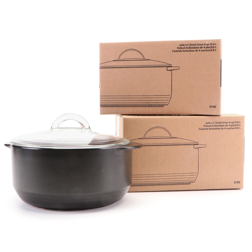 The Pampered Chef 4 QT. Rockcrok Dutch Ovens