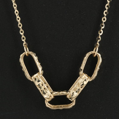 14K Cable Detailed Necklace