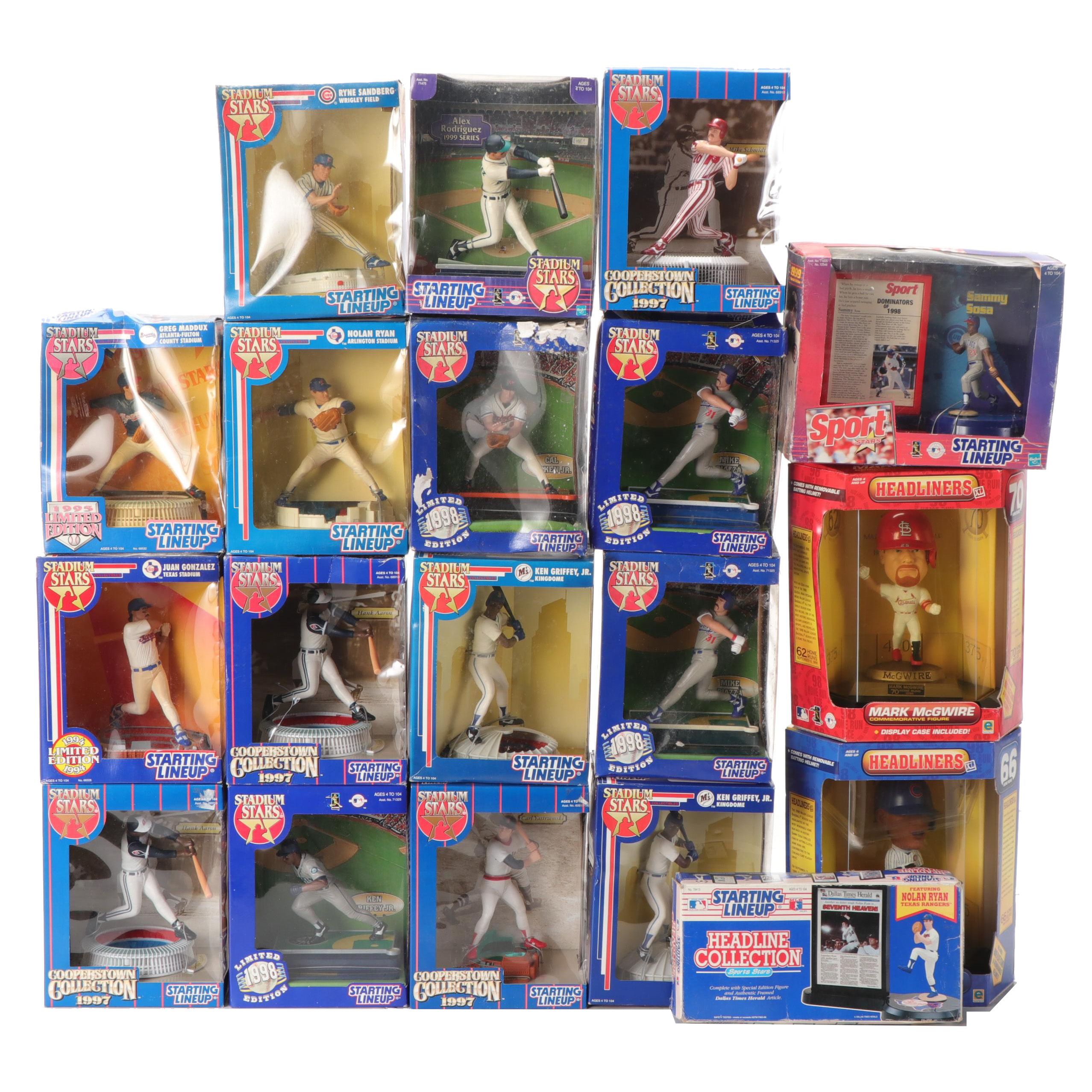 Starting Lineup Baseball Action Figures and Headliners Bobbleheads EBTH