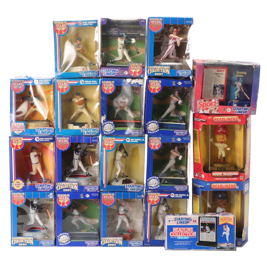 Starting Lineup Baseball Action Figures and Headliners Bobbleheads