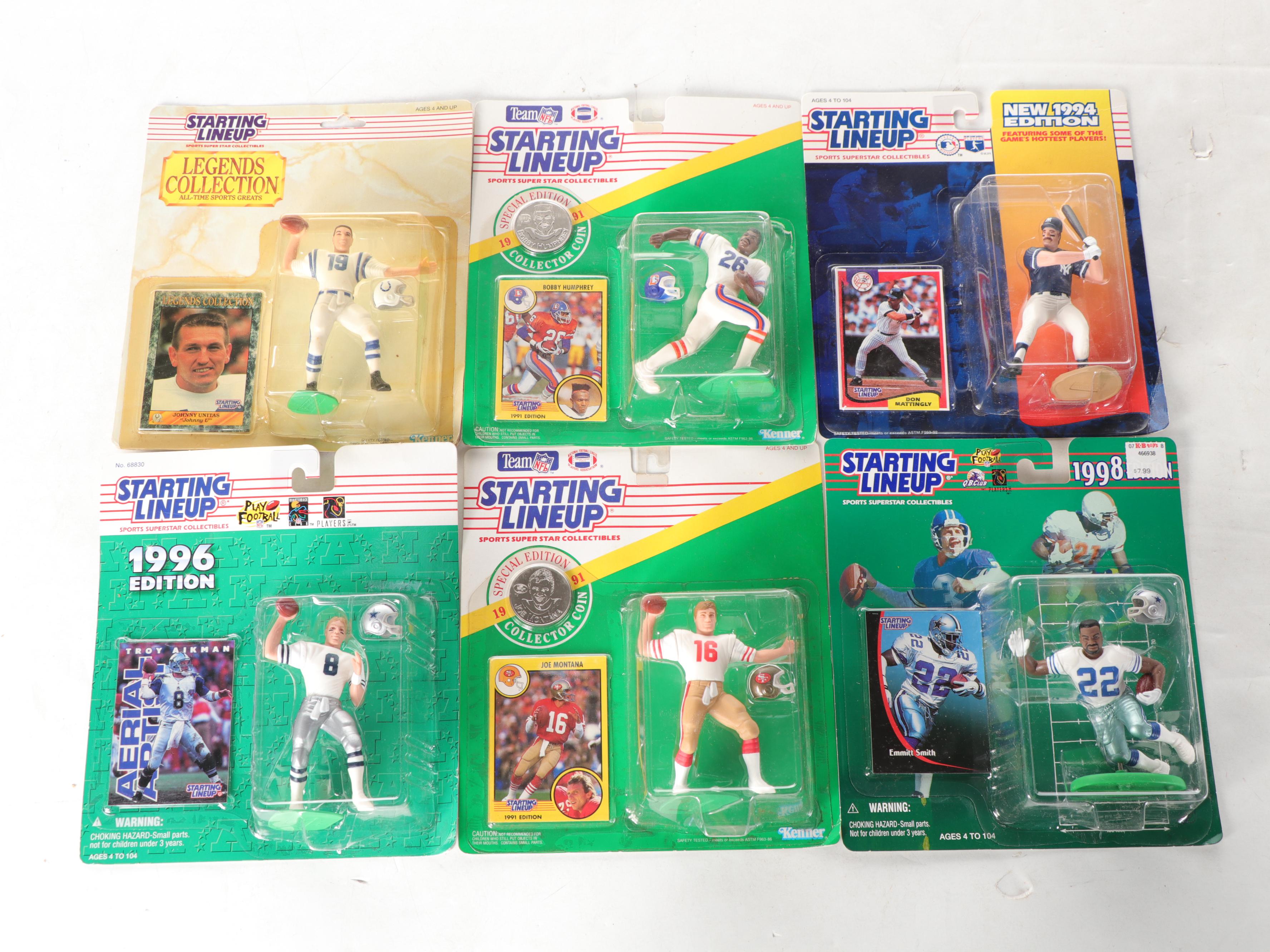 Kenner Starting Lineup Football Action Figures and Action Packed