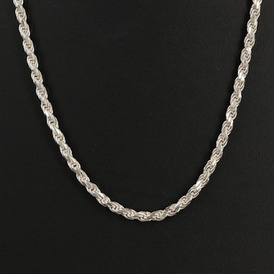 Italian Sterling Rope Chain