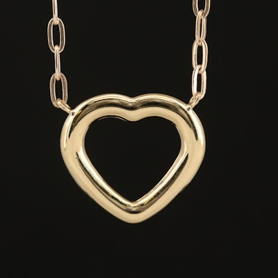 10K Heart Necklace