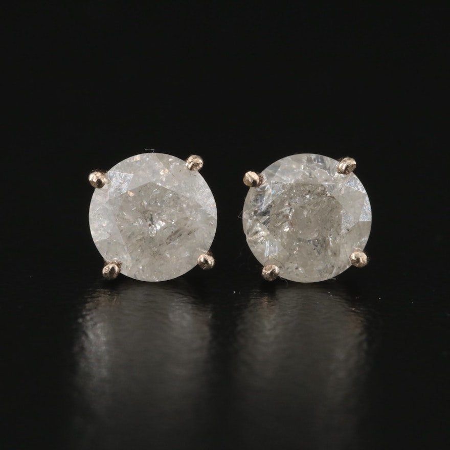 14K 1.42 CTW Diamond Stud Earrings