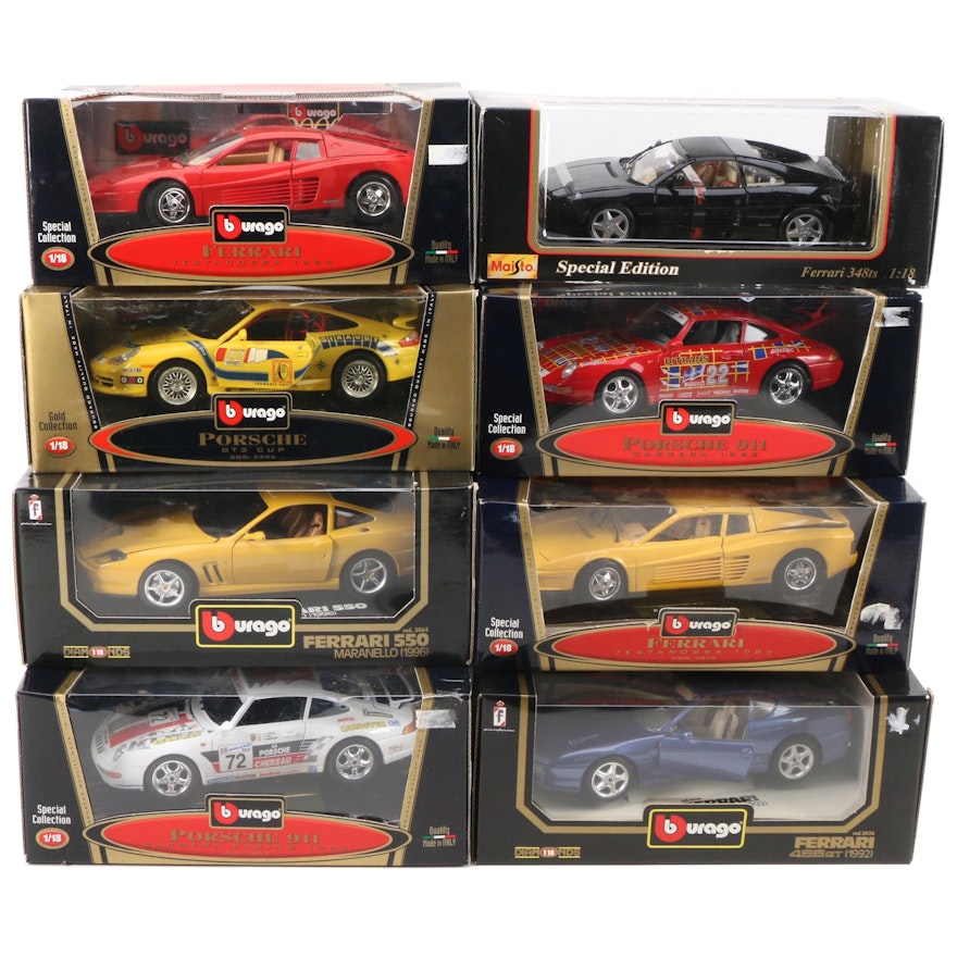 Bburago Ferrari 550 and Other Diecast Model Cars