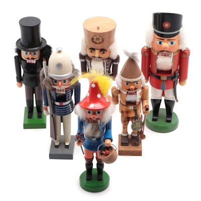 Erzgebirge and Other German Carved Wooden Nutcrackers