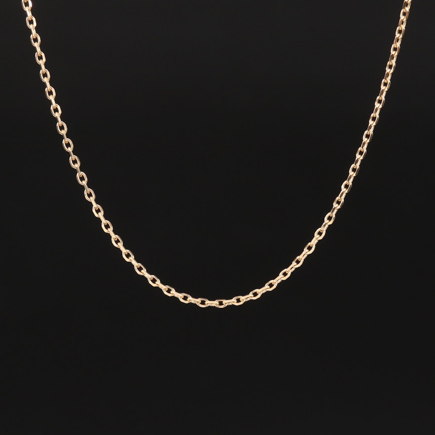 14K Cable Chain