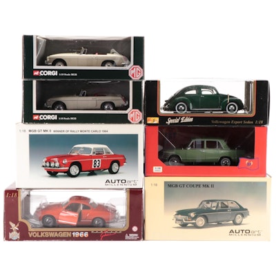 Corgi "1963 MGB Roadster" and Other Diecast Model Cars