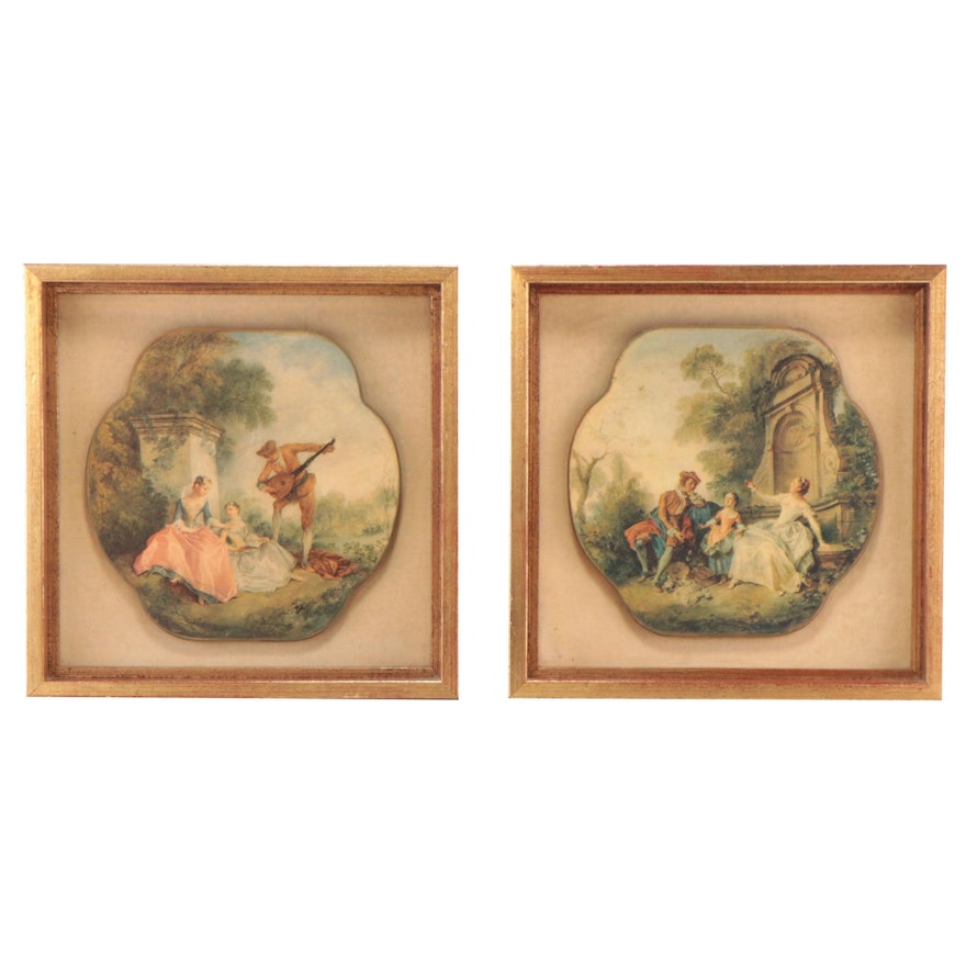 Rotogravures After Nicolas Lancret "Innocence," and "Music Lesson"
