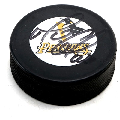 Mario Lemieux Signed Pittsburgh Penguins NHL Hockey Puck