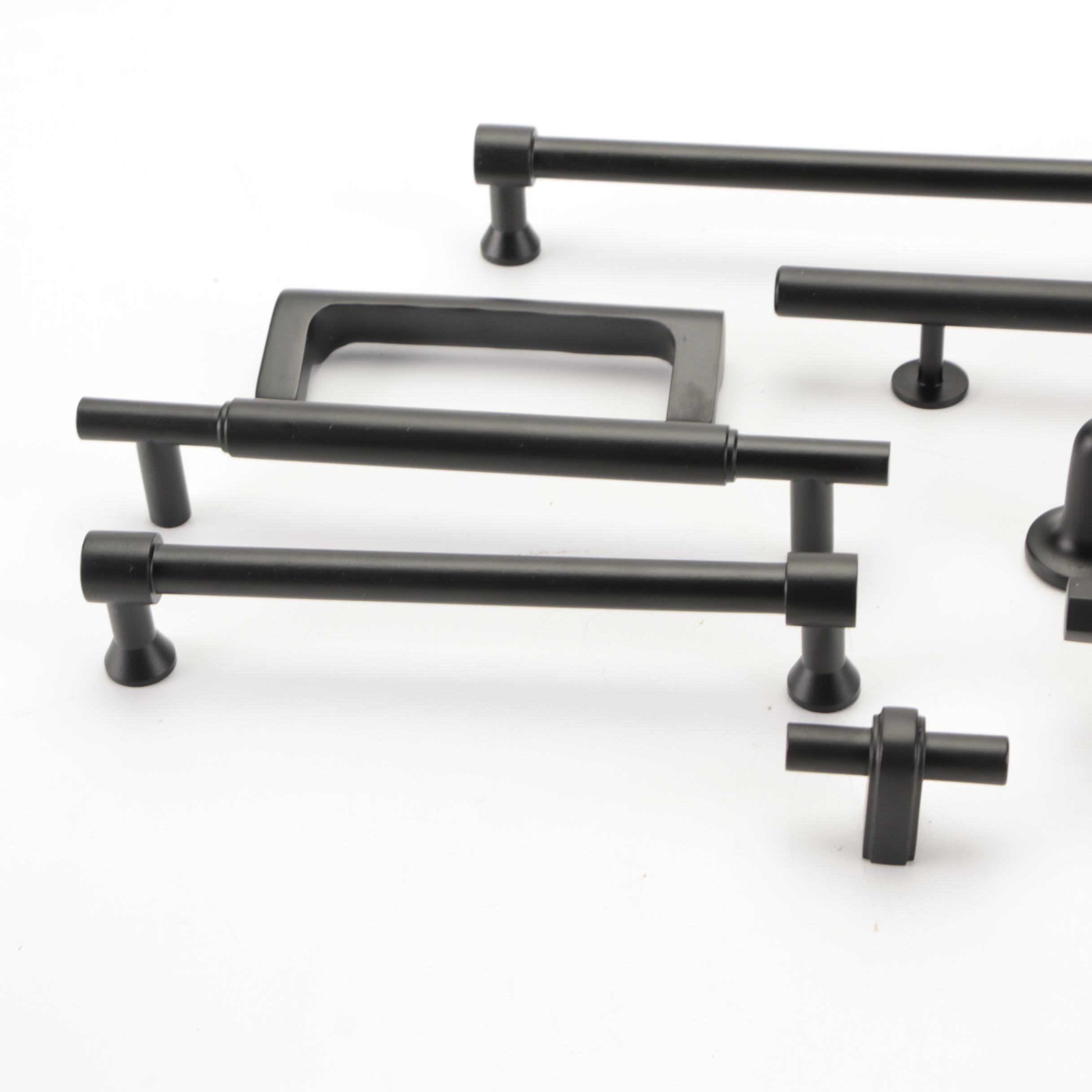Solid Brass Knobs and Pulls in Matte Black Finish EBTH