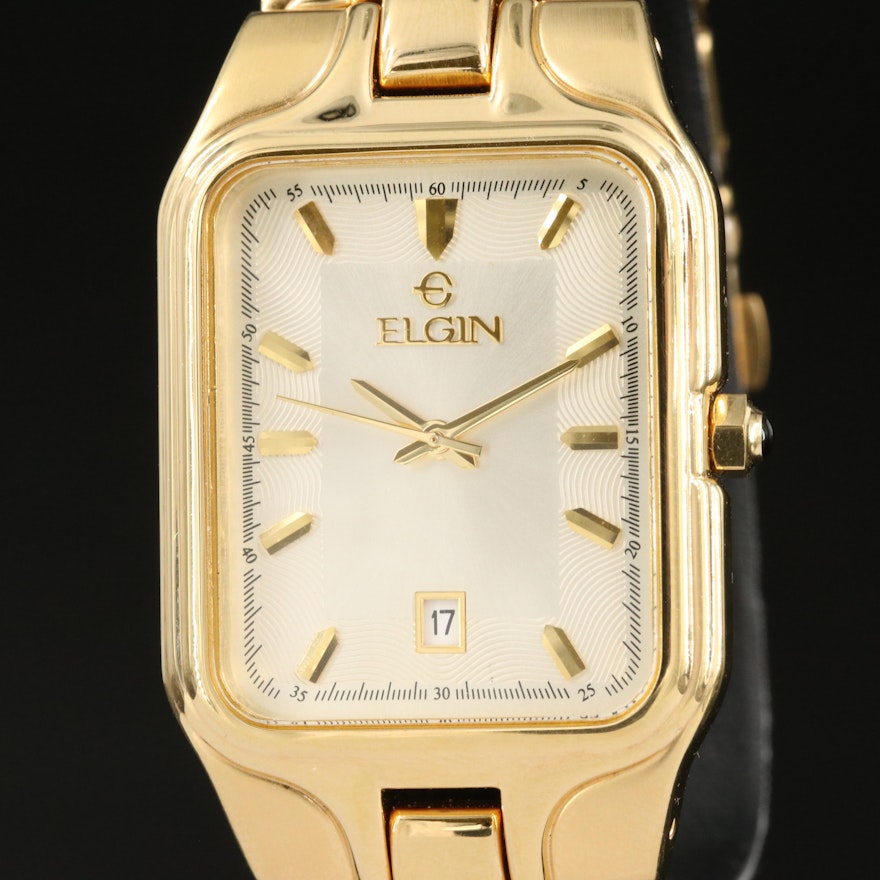 Elgin Quartz Gold-Tone Wristwatch